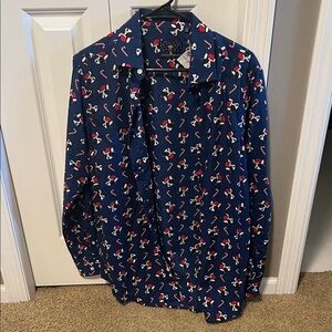 Men's Blue Patterned Jacket
